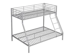 Lits superposés ELEVATIO IV - 90 et 140 x 190 cm - Acier - Argent