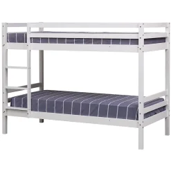 Lits superposés pour enfants 190x90cm blanc AMBRE - HAPPY GARDEN