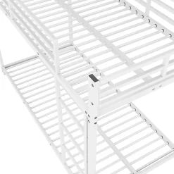 Lits Superposés 90x200cm Fer Blanc Blackcolors