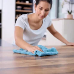 Lot 5 chiffons de nettoyage microfibre GoodHome multicouleur L.40 x l.38cm