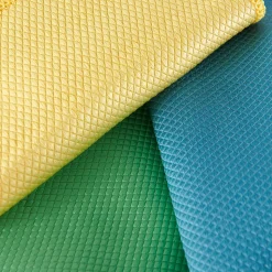 Lot 5 chiffons de nettoyage écaille de poisson GoodHome jaune, vert et bleu L.16 x l.16cm