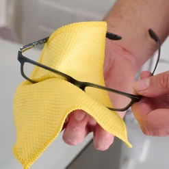 Lot 5 chiffons de nettoyage écaille de poisson GoodHome jaune, vert et bleu L.16 x l.16cm