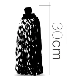 Lot 2 Mop serpillère à frange pour balai, recharge vadrouille, tête de rechange de balai en microfibre super absorbante - H 30 cm