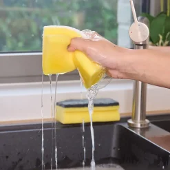 Lot 10 éponges à récurer anti-rayures L.13 x l.3.5 x ep.7 cm