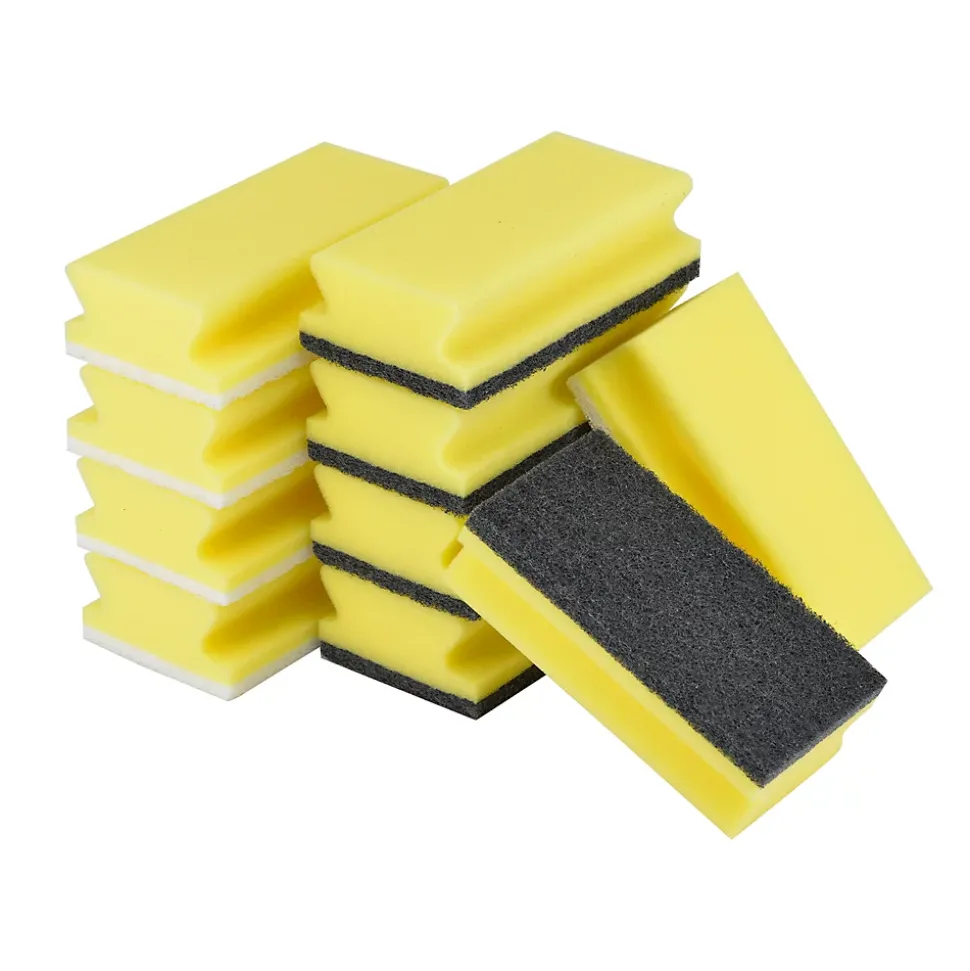 Lot 10 éponges à récurer anti-rayures L.13 x l.3.5 x ep.7 cm