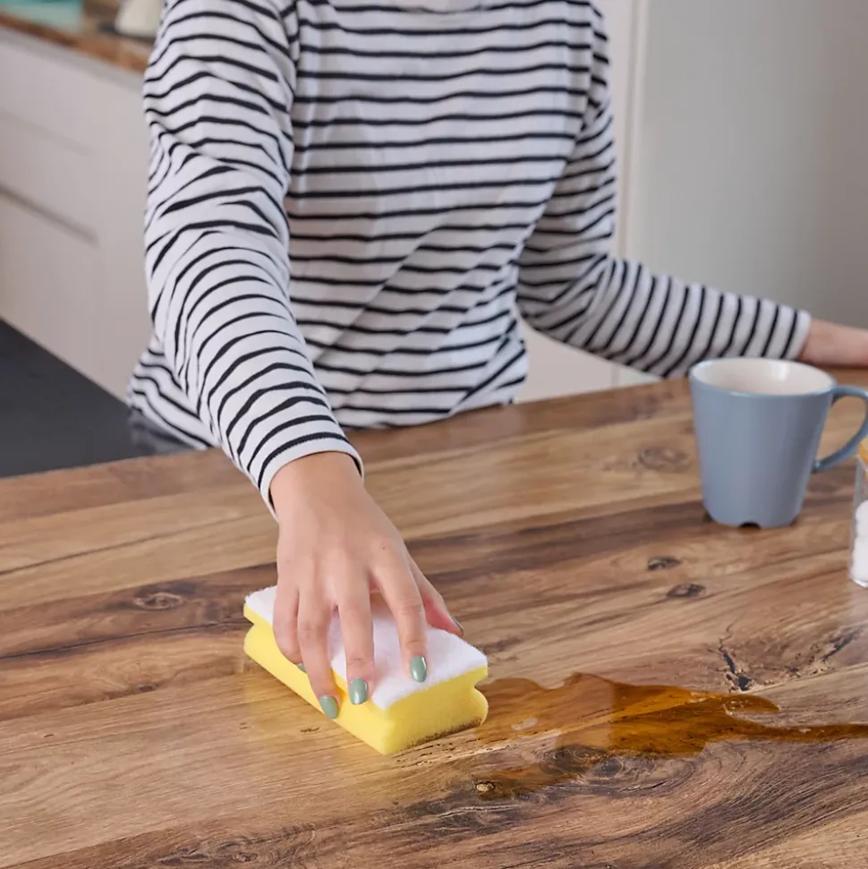 Lot 10 éponges à récurer anti-rayures L.13 x l.3.5 x ep.7 cm