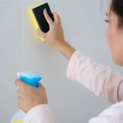 Lot 10 éponges à récurer anti-rayures L.13 x l.3.5 x ep.7 cm