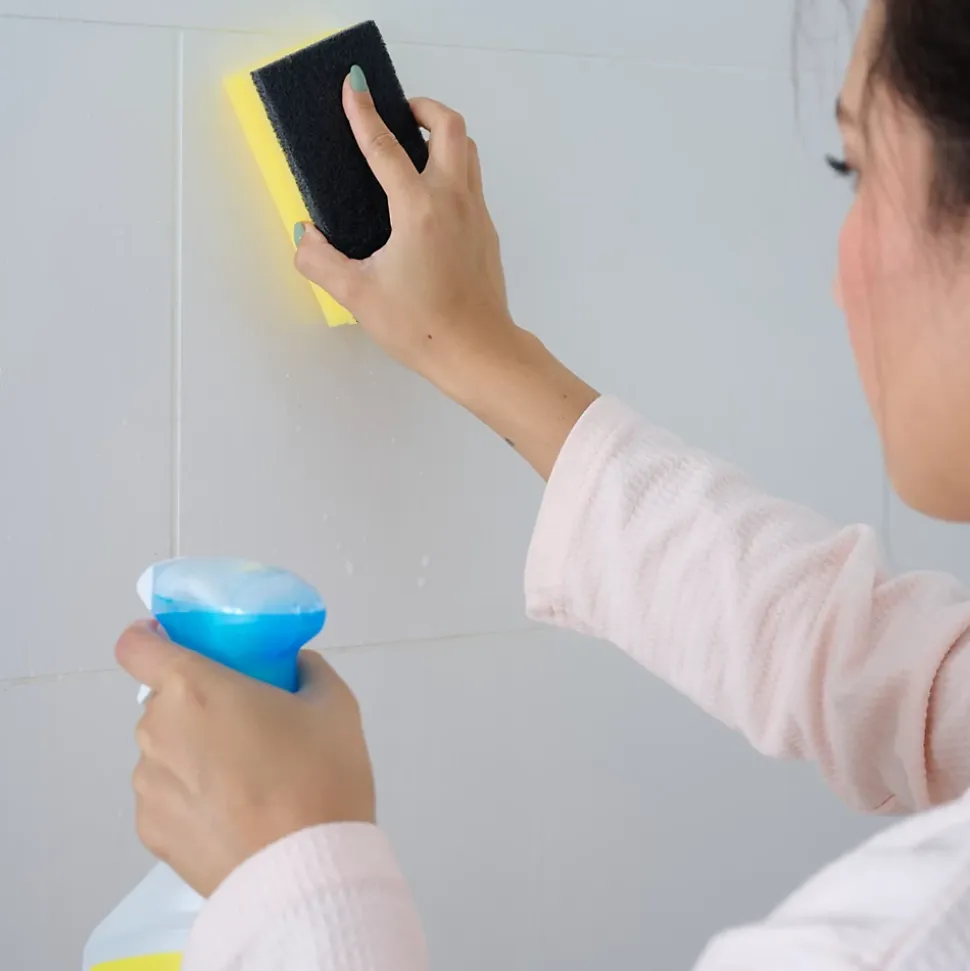 Lot 10 éponges à récurer anti-rayures L.13 x l.3.5 x ep.7 cm