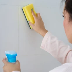 Lot 3 éponges à vaisselle à récurer L.13 x l.4.5 x ep.9 cm