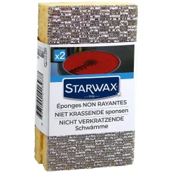Lot 2 éponges non rayante Starwax L.13,5 x l.11,5 cm