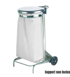 Lot 500 sacs poubelle à déchet Rouleaux de 20L 30L 50L 100L 110L 130L Litres Taille - 100L-BLANC