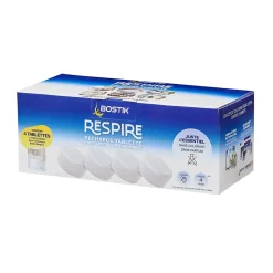 Lot 4 tablettes pour absorbeur d'humidité Respire Bostik 25m²