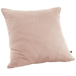 Lot 2 taies d'oreillers 60x60 cm double gaze de coton rose - PEPA 1