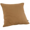 Lot 2 taies d'oreillers 60x60 cm double gaze de coton camel - PEPA 1