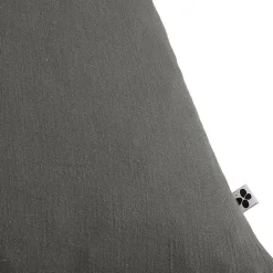 Lot 2 taies d'oreillers 50x70 cm double gaze de coton gris - PEPA 2