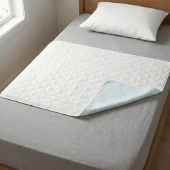 Lot de 2 Alèses Imperméables 90x85 cm - Adulte Sénior - Lavage à 90C - Grande absorption - Oeko-Tex