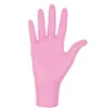 Lot de 2 boites de 100 gants en nitrile jetables - non poudrés - Taille M - Rose - Vivezen