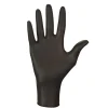Lot de 2 boites de 100 gants en nitrile jetables - non poudrés - Taille M - Noir - Vivezen