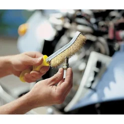 Lot de 3 Brosses à Main Ergonomiques - WOLFCRAFT - Fils d'acier - 125mm - Gris