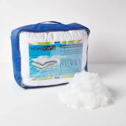 Lot de 2 couettes 4 saisons 260 x 220 cm en microfibre 9 + 4.5 Tog - HOMESCAPES