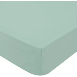 Lot de 2 draps housse en jersey (70x140 cm - Vert)