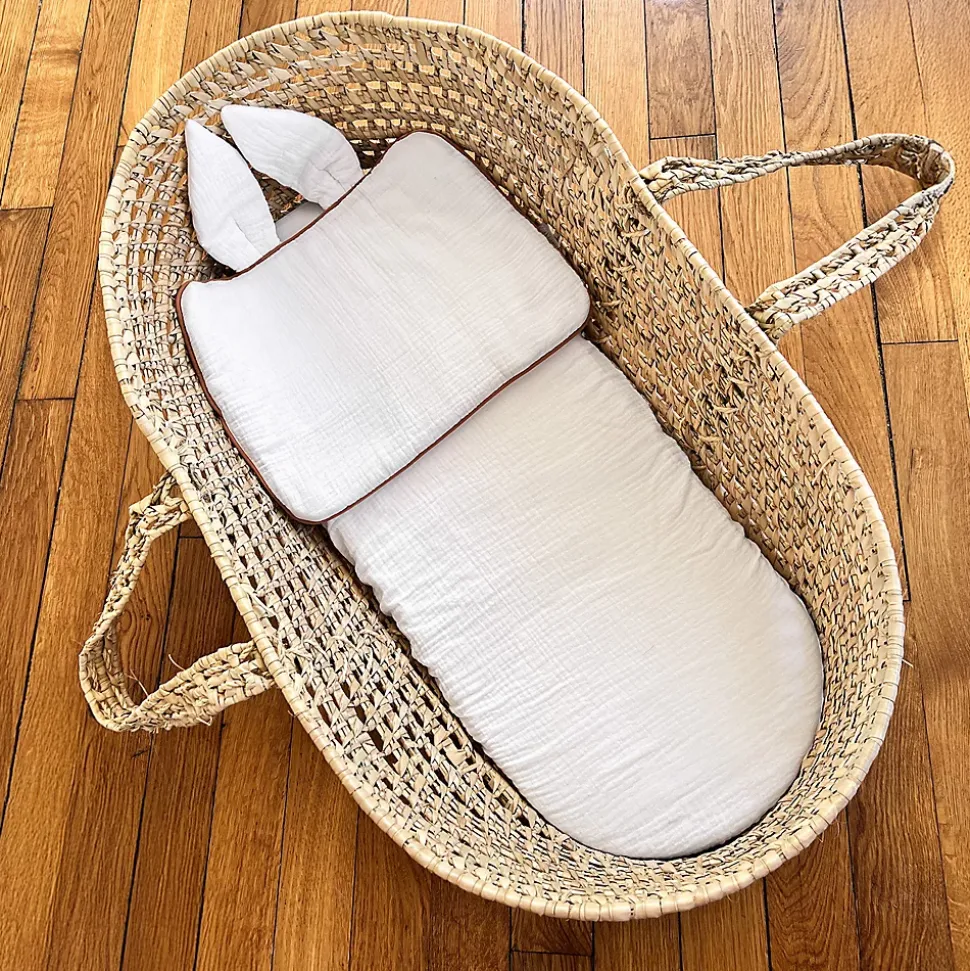 Lot de 3 Draps housses couffin en coton Safari