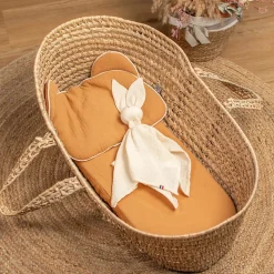 Lot de 3 Draps housses couffin en gaze de coton Tendance