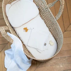 Lot de 3 Draps housses couffin en gaze de coton Tendance