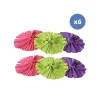 Lot de 6 franges bandelettes à serpillière en microfibre