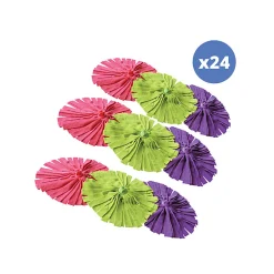 Lot de 24 franges bandelettes à serpillière en microfibre