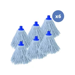 Lot de 6 franges en coton blanc 250g