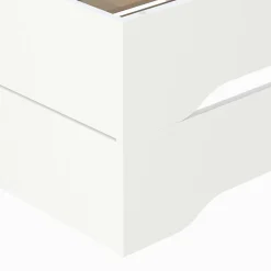 Lot de 2 lits empilables BINGO 90x190 + 2 sommiers / Blanc