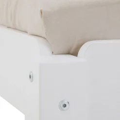 Lot de 2 lits superposables 80x190 cm RINO en pin massif lasuré blanc