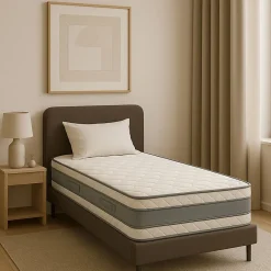 LOT DE 2 MATELAS 90x200 21 cm Tres Ferme - 7 Zones de Confort - HR Haute Densite - Confort Optimal - Usage Quotidien - MATELAS DEL