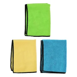 Lot de 10 Microfibre DUNLOP 35x40cm 300gsm - Nettoyage Humide & Sec, Haute Absorption, Lavable, Réutilisable, Entretien Auto