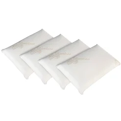 Lot de 4 oreillers Bamboo 40x60 cm Mémoire de forme