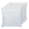 Lot de 4 oreillers câlin 60 x 60 cm - 400 gr - Blanc - TORIVIA