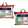 Lot de 2 oreillers DODO ergonomiques à mémoire de forme - 45x70 cm - VEGETAL