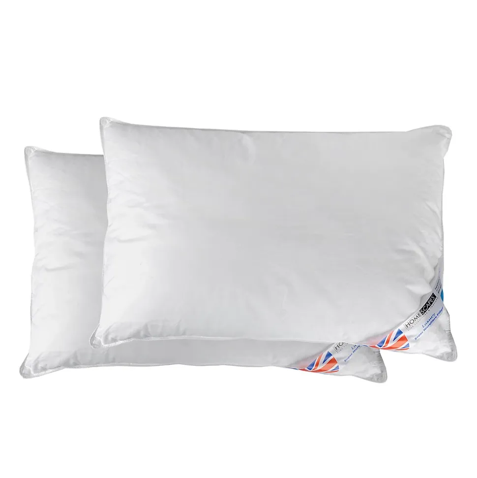 Lot de 2 oreillers en microfibre, 50 x 75 cm - HOMESCAPES