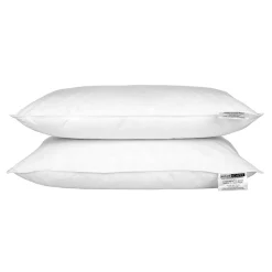 Lot de 2 oreillers en plumes et duvet d'oie, 50 x 75 cm - HOMESCAPES