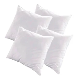 Lot de 4 oreillers Luxotel 60x60 cm Fibres creuses polyester