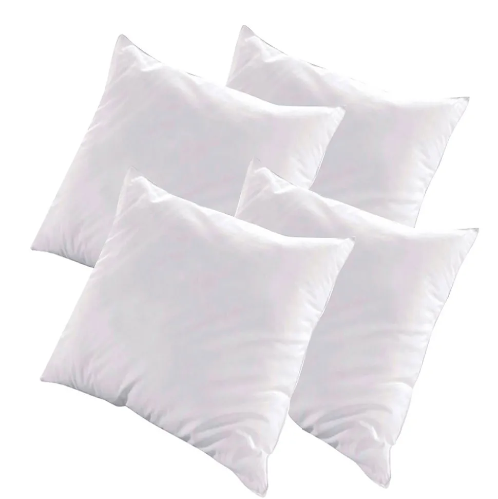 Lot de 4 oreillers Luxotel 60x60 cm Fibres creuses polyester