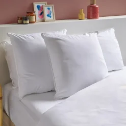 Lot de 2 Oreillers Mémoire de Forme Mixte ANTI-ACARIENS 60x60cm