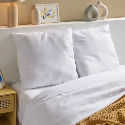 Lot de 2 Oreillers Moelleux 60x60cm LAVABLE À 95 C