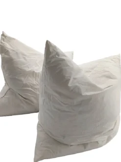 Lot De 2 Oreillers Plumettes Percale De Coton - 60x60 - 476