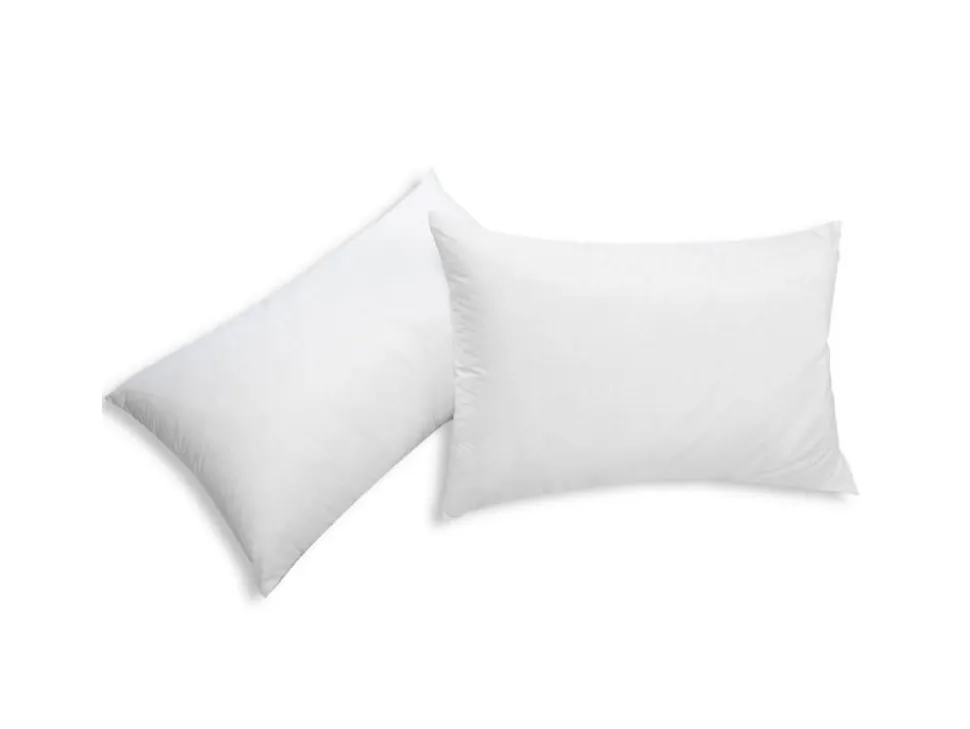 Lot de 2 oreillers recyclés 45 x 70 cm de DREAMEA - Enveloppe 100% microfibre - ROSA