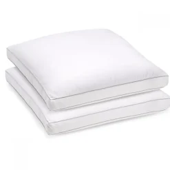 Lot de 2 oreillers Souple 65x65cm SENSATION DUVET PREMIUM Gonflant