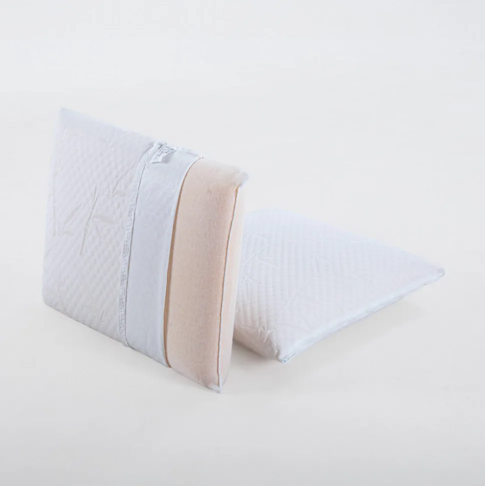 Lot de 2 oreillers Sérénité 60x60 cm Mémoire de forme