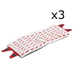 Lot de 3 recharge pour balai à plat, housse pour balai vapeur, rechange de nettoyage en microfibre -Longueur 45 x Profondeur 15 cm