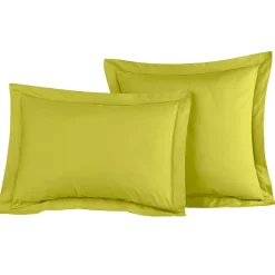 Lot de 2 taies d'oreiller en percale de coton Citronelle 50x70 cm SOFT PERCALE